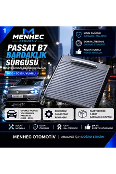 Passat B7 Bardaklık Kapağı Sürgülü Kapak Orta Konsol 3AA857503 Gri 2011-2015