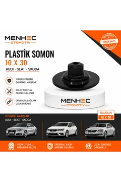 Audi Seat Skoda Plastik Somun 10x30 – Oto Kaporta & Trim Sabitleme Somunu 10 Adet