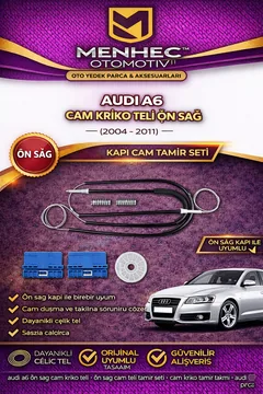 Audi A6 Cam Kriko Teli Ön Sağ (2004-2011) – Kapı Cam Tamir Seti