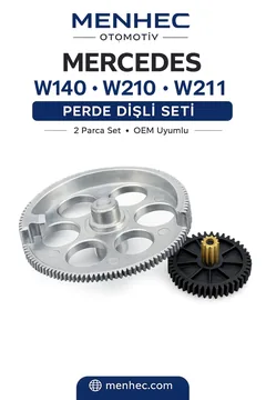 Mercedes W140 W210 W211 Arka Perde Motor Dişli Seti Cam Güneşlik Tamir Seti
