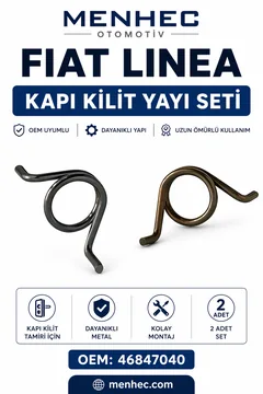 Fiat Linea Kapı Kilit Tamir Yayı 2 Adet Set 46847040 Kapı Kilidi Yay Seti