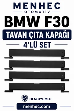 BMW 3 Serisi F30 Tavan Çıta Kapağı 4 Adet Set Port Bagaj Kapak Avantajlı Set