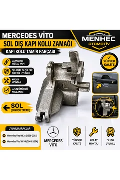 Mercedes Vito Sol Dış Kapı Kolu Zamağı Kapı Kolu Tamir Parçası W638 W639 Uyumlu