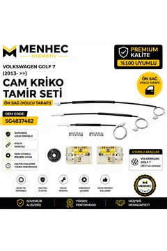 Volkswagen Golf 7 Ön Sağ Cam Kriko Tamir Seti 2013 Sonrası 5G4837462