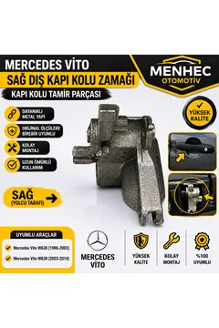 Mercedes Vito Sağ Dış Kapı Kolu Zamağı Kapı Kolu Tamir Parçası W638 W639 Uyumlu