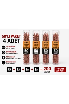 Bakır Zigzag Göçük Çektirme Teli PDR Boyasız Göçük Düzeltme Kaporta Tamir Teli 50’li 4 paket