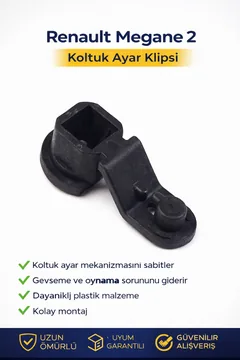 Renault Megane 2 Koltuk Ayar Klipsi – Koltuk Mekanizma Sabitleyici Parça