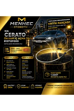 Kia Cerato Ön Kapı İç Açma Teli 813712F000 Kapı Açma Mekanizma Teli (2009-2013 Uyumlu)
