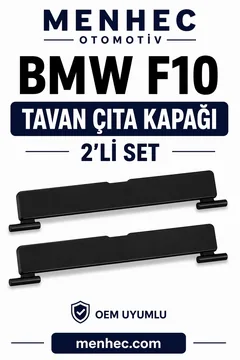 BMW 5 Serisi F10 Tavan Çıta Kapağı 2 Adet Set Port Bagaj Kapak Uyumlu
