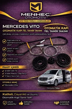 Mercedes Vito Otomatik Kapı Tel Tamir Takımı – Orijinal Uyumlu Sürgülü Kapı Mekanizma Seti